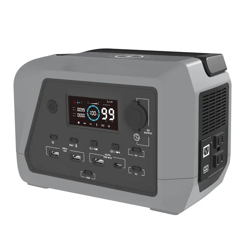 Portable power station 230 watts, camping lithium-ion battery, solar generator, quick charging