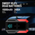 3000A Jump Starter with Air Compressor